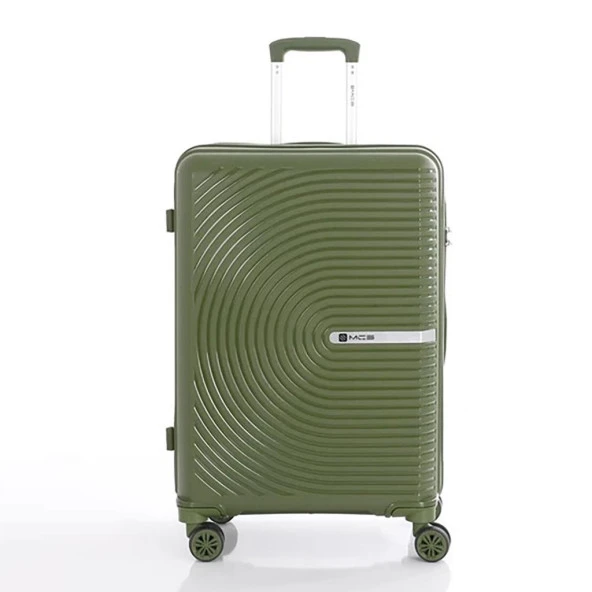 MÇS 3lü Set Kırılmaz Silikon Seyahat Valizi Bavulu V374 Haki - 3