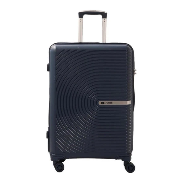 MÇS 3lü Set Kırılmaz Silikon Seyahat Valizi Bavulu V374 Lacivert - Resim 3