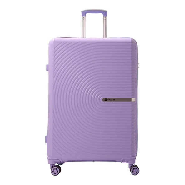 MÇS 3lü Set Kırılmaz Silikon Seyahat Valizi Bavulu V374 Lila - Resim 3