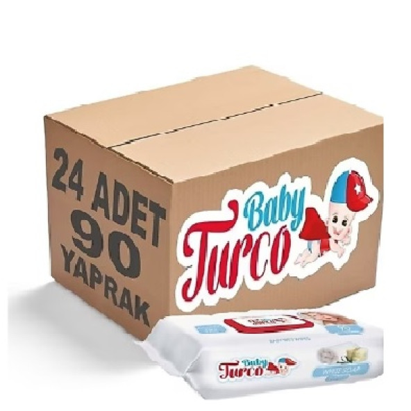 Baby Turco Beyaz Sabun 24 x 90 Islak Mendil