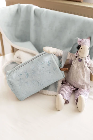 Kirli Temiz Islak Organizer Solid Ç.yeşil Bebek Çocuk Kıyafet Çamaşır Anne Makyaj Alezli Çanta - 5