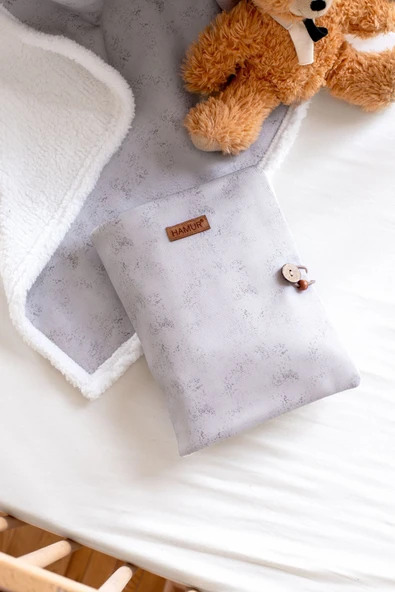 Anne Bebek Bakım Çantası Yenidoğan Alt Açma Değiştirme Düzenleyici Çantası Organizer Solid Gri ürün görseli