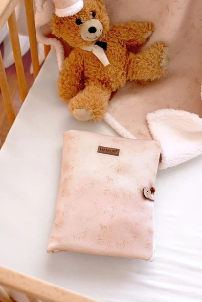 Anne Bebek Bakım Çantası Yenidoğan Alt Açma Değiştirme Düzenleyici Çantası Organizer Solid Bej ürün görseli