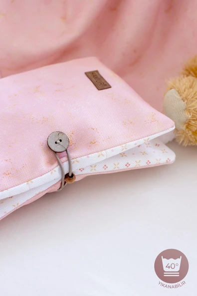 Anne Bebek Bakım Çantası Yenidoğan Alt Açma Değiştirme Düzenleyici Çantası Organizer Solid P.Pembe - Resim 7