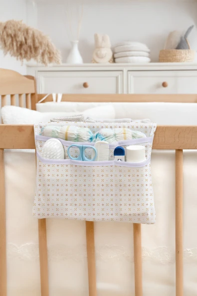 Anne Bebek Bakım Çantası Yenidoğan Alt Açma Değiştirme Düzenleyici Çantası Organizer Solid Ç.Yeşili - Resim 3