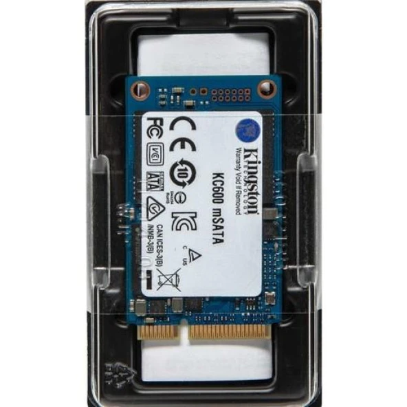 Kingston 512GB KC600 550-500MB-S Msata SSD SKC600MS-512G Harddisk - Resim 2