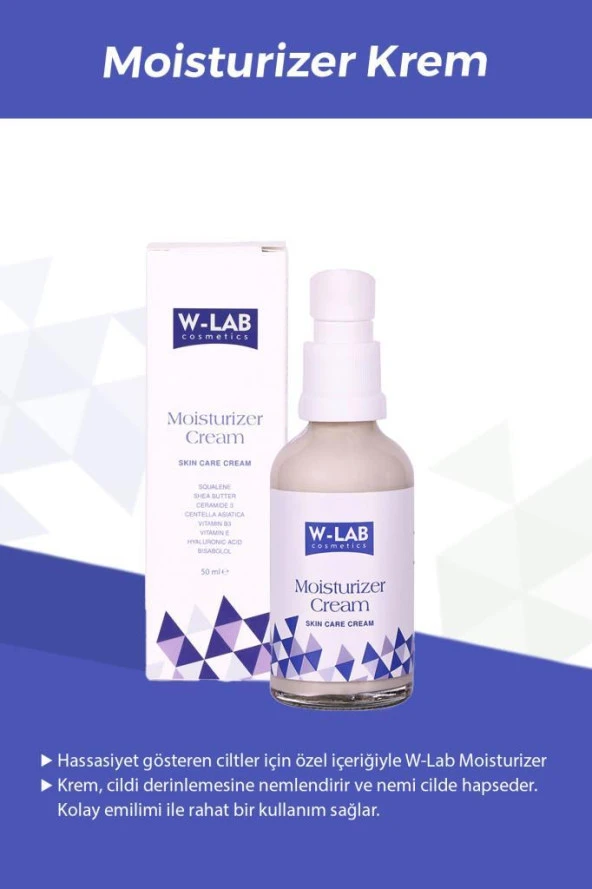 W-Lab Kozmetik Moisturizer Krem 50 ML - 3