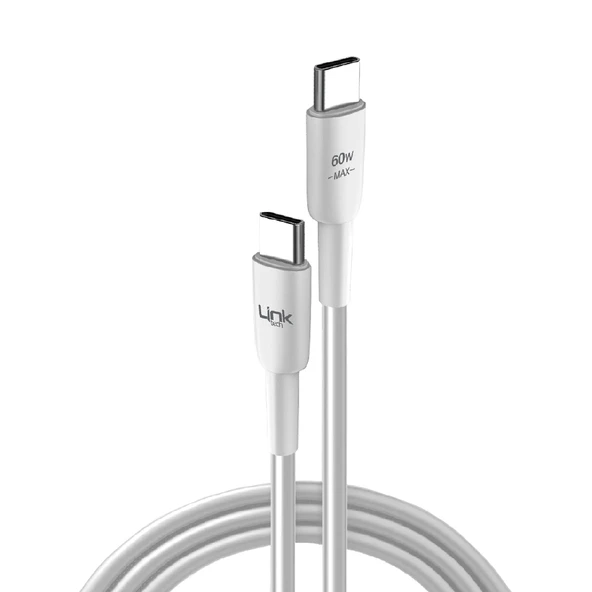 LinkTech K609 PD Type-C - Type-C 60W Hızlı Data ve Şarj Kablosu 2mt