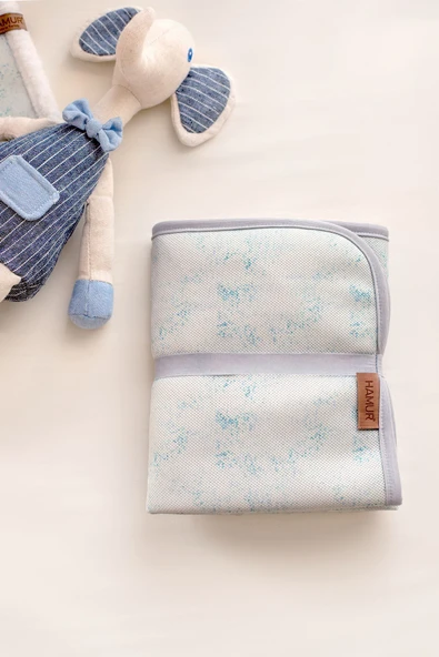 Anne Bebek Bakım Örtüsü Yenidoğan Alt Açma Değiştirme SolidYesil Organizer Pedi Minderi Çift Taraflı ürün görseli