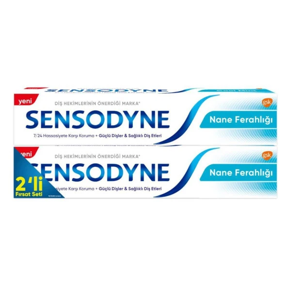 Sensodyne Nane Ferahlığı Diş Macunu 75 ml 1+1 Set