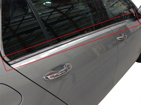 Volkswagen Golf 7 için Cam Çıtası 4 Parça  Krom 2013 Ve Sonrası - Resim 2