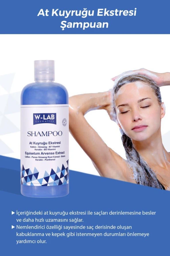 W-Lab Kozmetik Hızlı Uzamaya Yardımcı Bakım Şampuanı 400 ML - 2