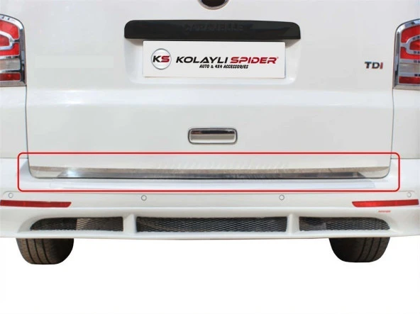 Volkswagen Transporter T5.5 için Bagaj Alt Çıta Krom 2010-2015