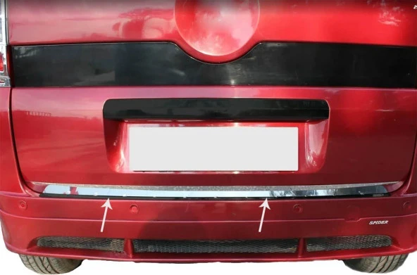 Citroen Nemo Bagaj için Alt Çıta Krom 2008 Ve Sonrası