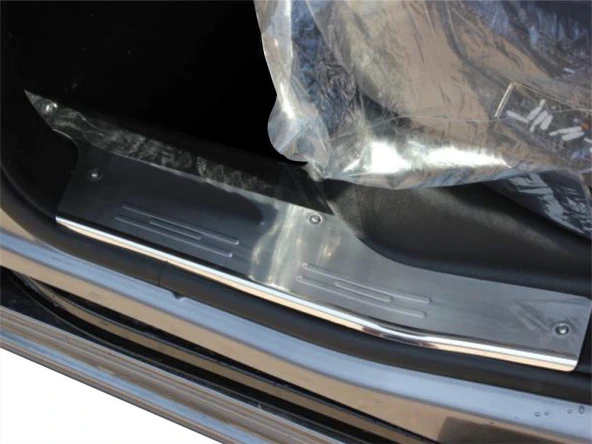 Fiat Doblo 2 için İç Kapı Eşiği 4 Parça Krom 2010 Ve Sonrası - Resim 2