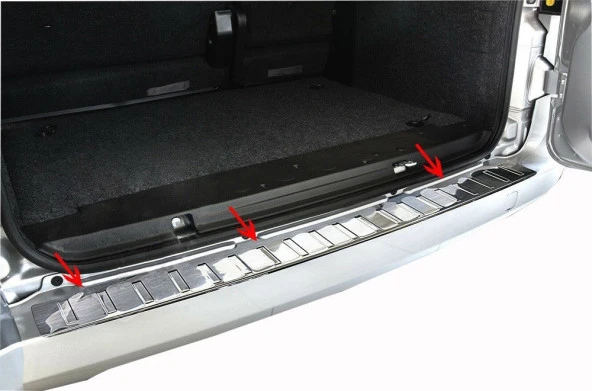 Fiat Fiorino Arka için Tampon Eşiği Krom 2008 Ve Sonrası - Resim 2