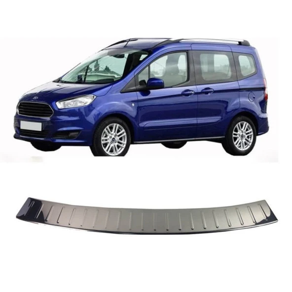 Ford Courier Arka için Tampon Eşiği Krom 2014 Ve Sonrası - Resim 2