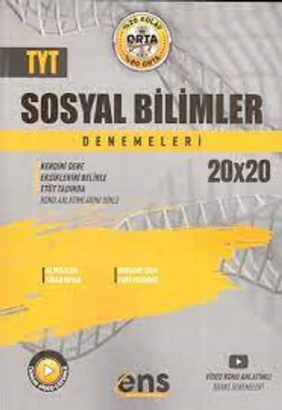 TYT Sosyal Bilimler 20 x 20 Deneme ENS Yayıncılık