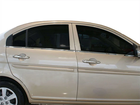 Hyundai Accent Era için Mc Cam Çıtası 4 Parça  Krom 2006-2011 - Resim 2