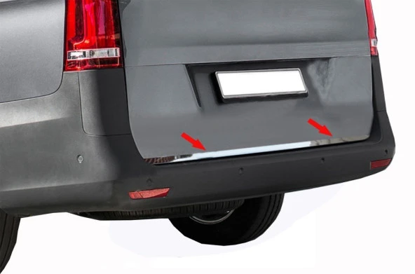 Mercedes Citan Bagaj için Alt Çıta Krom 2013 Ve Sonrası - Resim 2