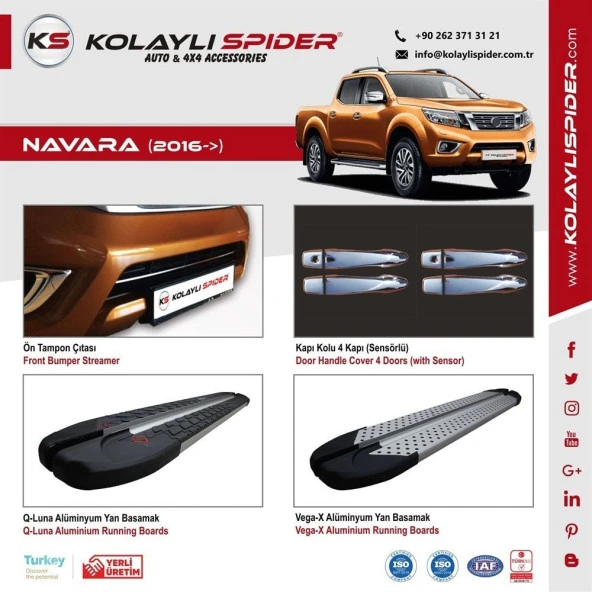 Nissan Navara Kapı için Kolu 4 Kapı Krom 2016 Ve Sonrası - 4