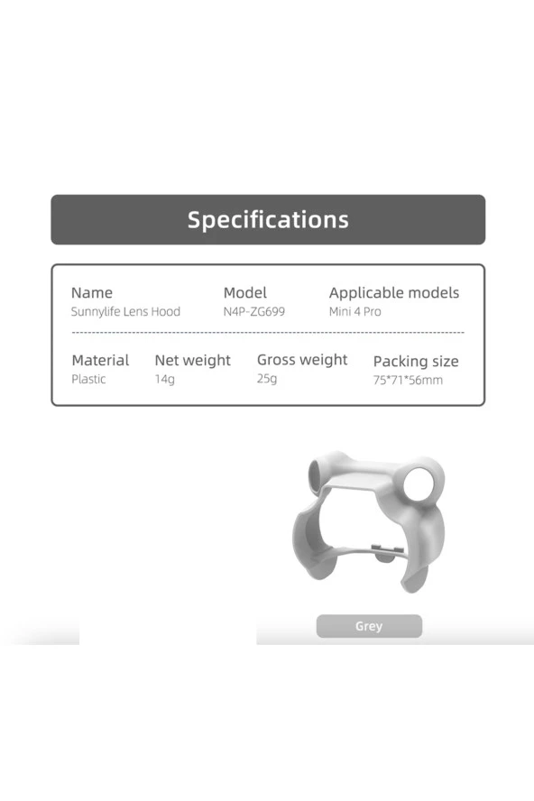 DJI Mini 4 Pro Gimbal Koruyucu Gölgelik - 2