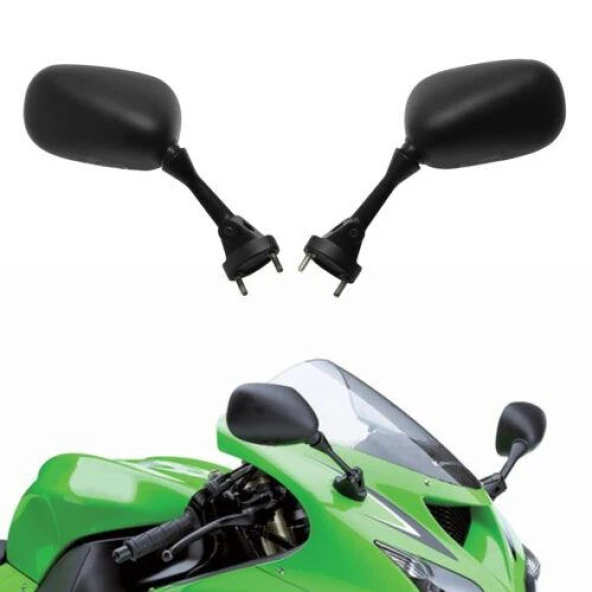 Karadeniz Motor 2005-2008 Kawasaki Ninja ZX-6R Uyumlu Ayna Takım Sağ Sol Ayna Set