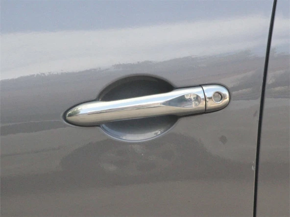 Renault Clio 4 için Kapı Kolu 4 Kapı Krom 2013-2019 - Resim 2