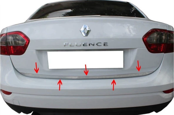 Renault Fluence Sm3 için Bagaj Alt Çıta Krom 2010 Ve Sonrası - Resim 2