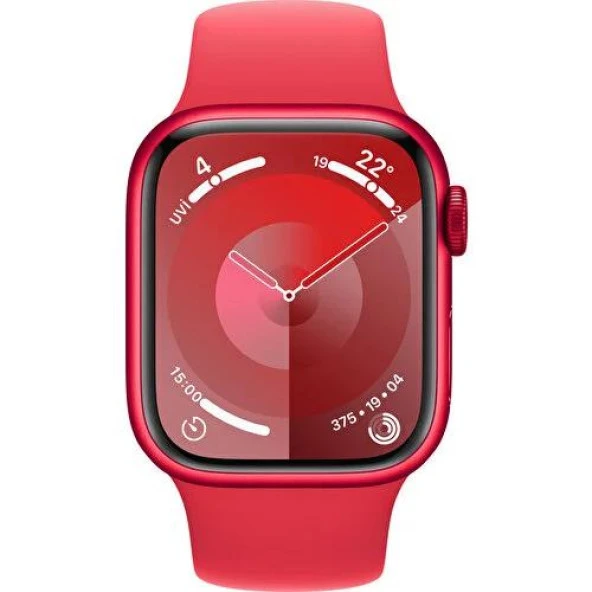 Apple Watch Seri 9 Gps 41MM (Product)Red Alüminyum Kasa Spor Kordon - M/l MRXH3TU/A - 2