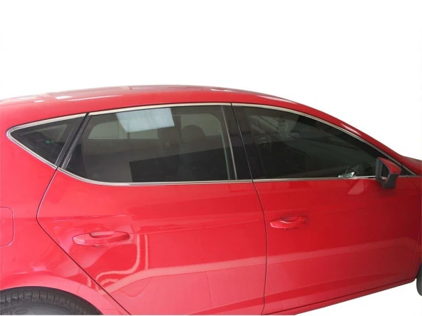 Seat Leon 3 için 5F Cam Çerçevesi 14 Parça Krom 2013 Ve Sonrası