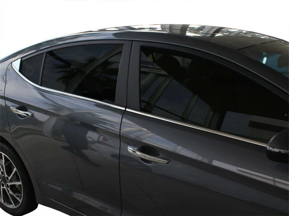 Hyundai Elantra 6 için Cam Çıtası 6  Parça Krom 2016 Ve Sonrası