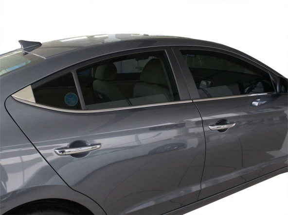 Hyundai Elantra 6 için Cam Çıtası 6  Parça Krom 2016 Ve Sonrası - Resim 2
