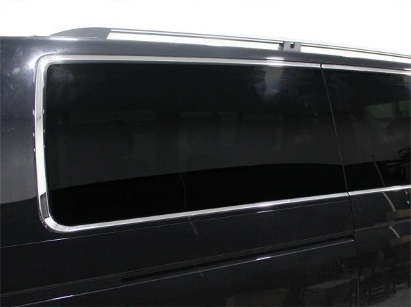Volkswagen Multivan T5.5 için Cam Çerçevesi 14 Parça Krom (U.Ş) Tek Sürgü 2010 Ve Sonrası - Resim 2