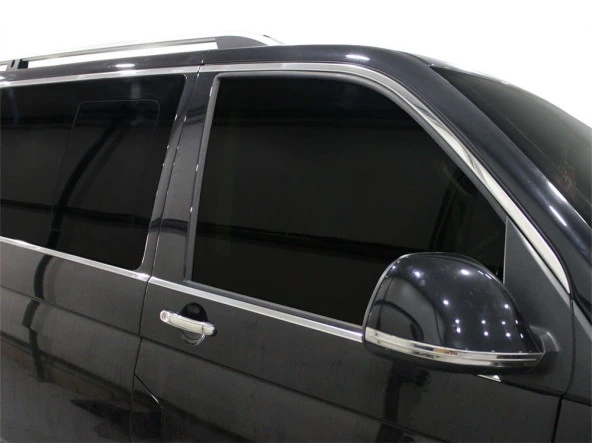 Volkswagen Multivan T5.5 için Cam Çerçevesi 14 Parça Krom (U.Ş) Tek Sürgü 2010 Ve Sonrası - Resim 4