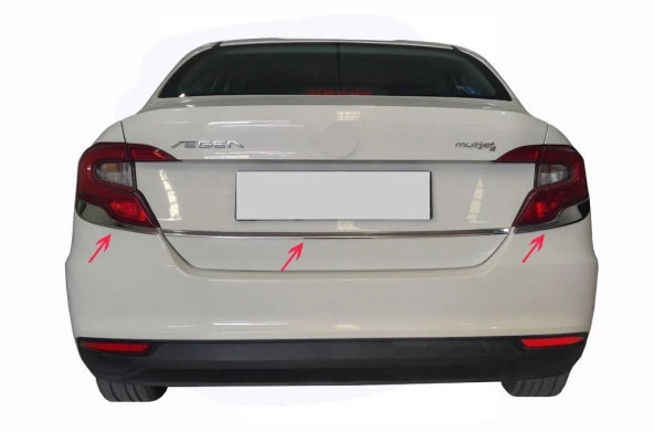 Fiat Egea Stop için Çıtası / Bagaj Çıtası 3 Parça Krom 2015 Ve Sonrası ürün görseli