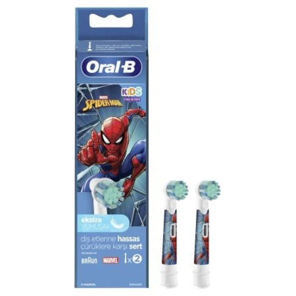 Oral-B Çocuk Spider-Man 2li Yedek Başlık