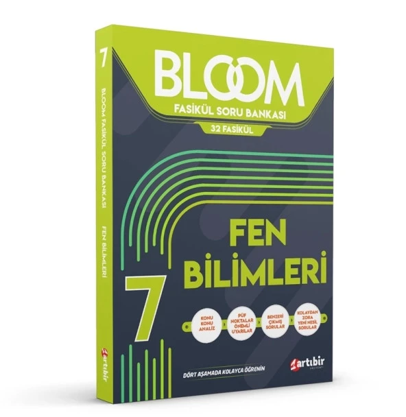 Artıbir Yayıncılık 7.Sınıf Bloom Fen Bilimleri 32 Fasikül Soru Bankası ürün görseli