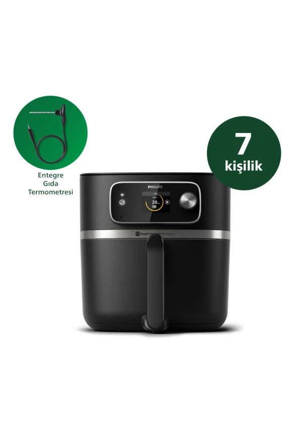 Philips Airfryer HD9880/90 7000 Serisi Combi XXL Connected 8.3 lt Yağsız Fritöz