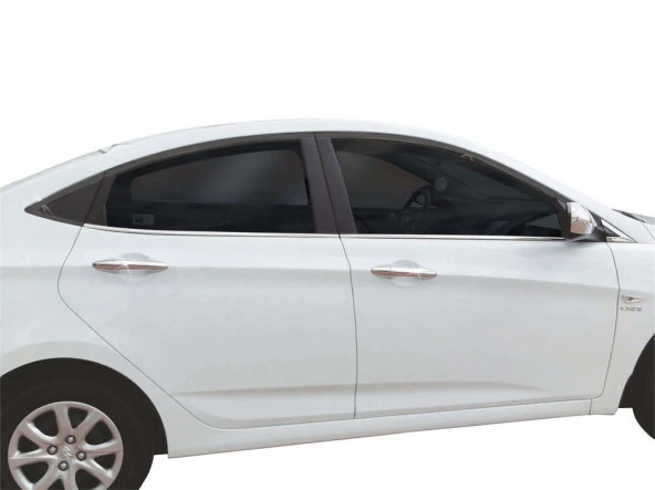 Hyundai Accent Blue için Rb Cam Çıtası 6 Parça Krom 2011 Ve Sonrası