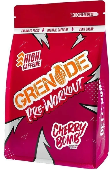 Grenade Cherry Bomb Pre Workout 330 Gr + HEDİYELİ !
