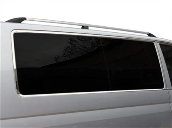 Volkswagen Transporter T5 için Cam Çerçevesi 14 Parça Krom (U.Ş) Çift Sürgü 2003-2010 - Resim 3
