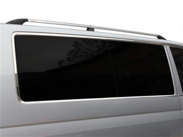 Volkswagen Transporter T6 için Cam Çerçevesi 14 Parça Krom (K.Ş) Tek Sürgü 2015 Ve Sonrası - 2