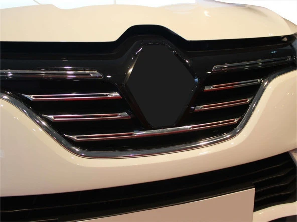 Renault Megane 4 için Sedan Ön Panjur 5 Parça Krom 2017 Ve Sonrası - Resim 2