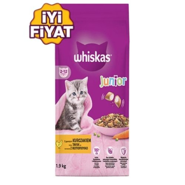 Whiskas Tavuklu Yavru Kedi Maması 1.9 Kg