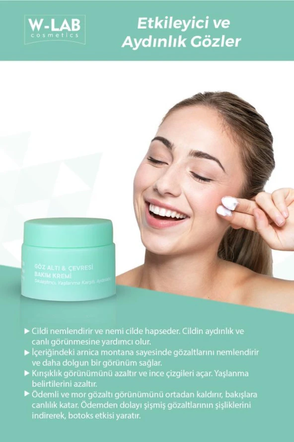W Lab Göz Altı ve Çevresi Bakım Kremi 50 ML - 3