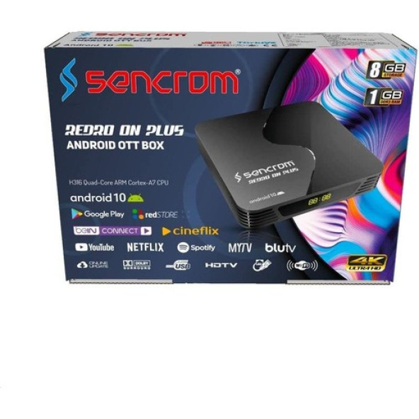 Sencrom Redro On Plus Android TV Box - 2