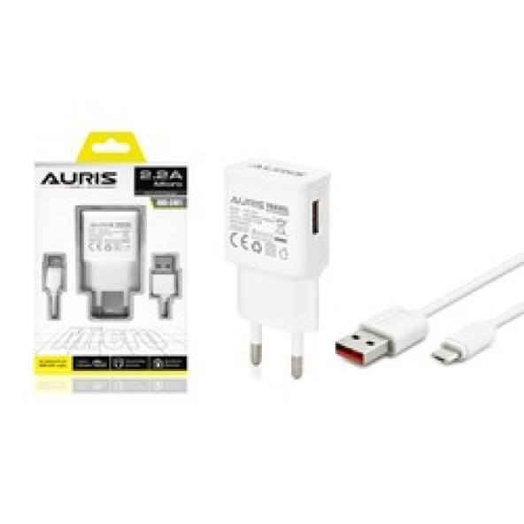 Auris 2.2A Micro Şarj Aleti Seti (Adaptör ve Kablo Set)