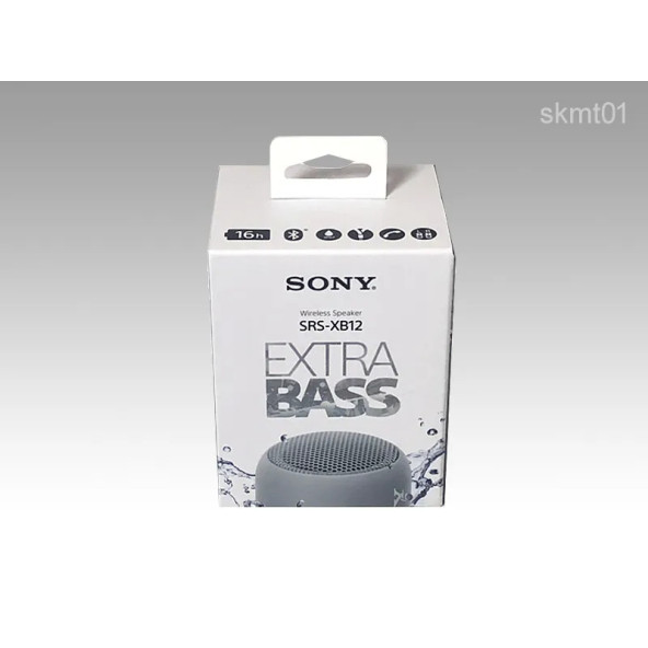 Sony SRS-XB12H Extra Bass Taşınabilir Gri Bluetooth Hoparlör