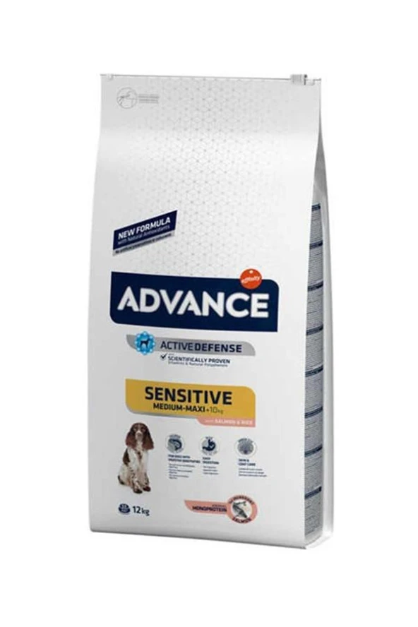 Advance Dog Adult Sensitive Salmon-Rice Köpek Maması12 Kg